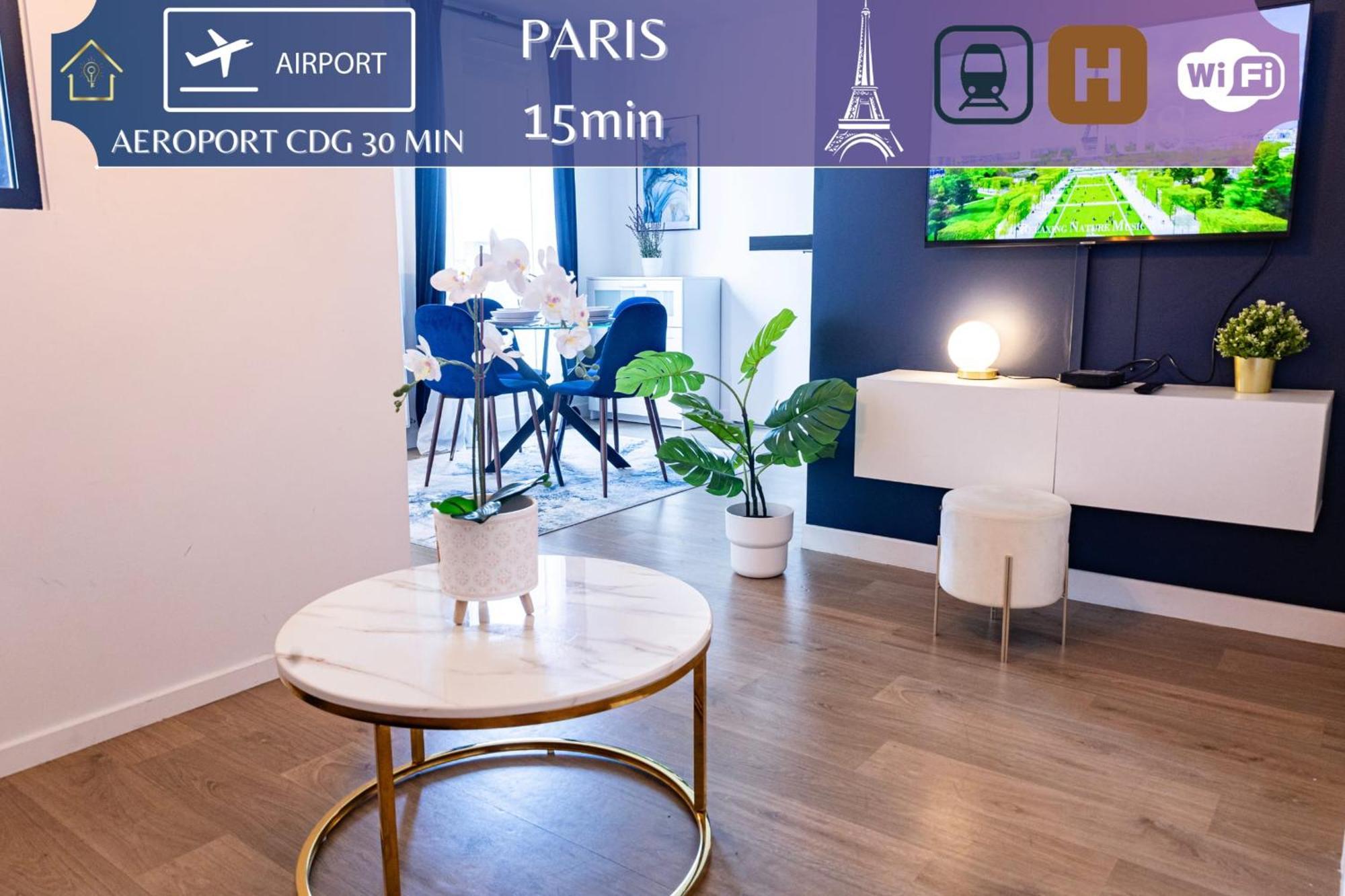 L'ecrin Bleu - Proche Paris Apartment