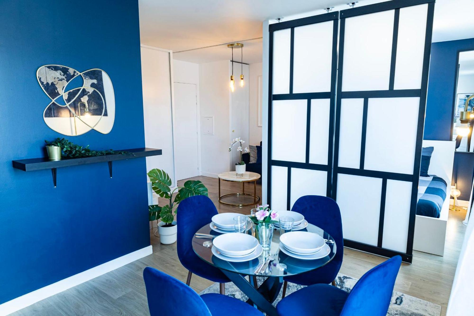 Apartment L'ecrin Bleu - Proche Paris Épinay-sur-Seine